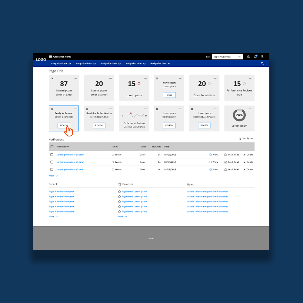 Dashboard Example