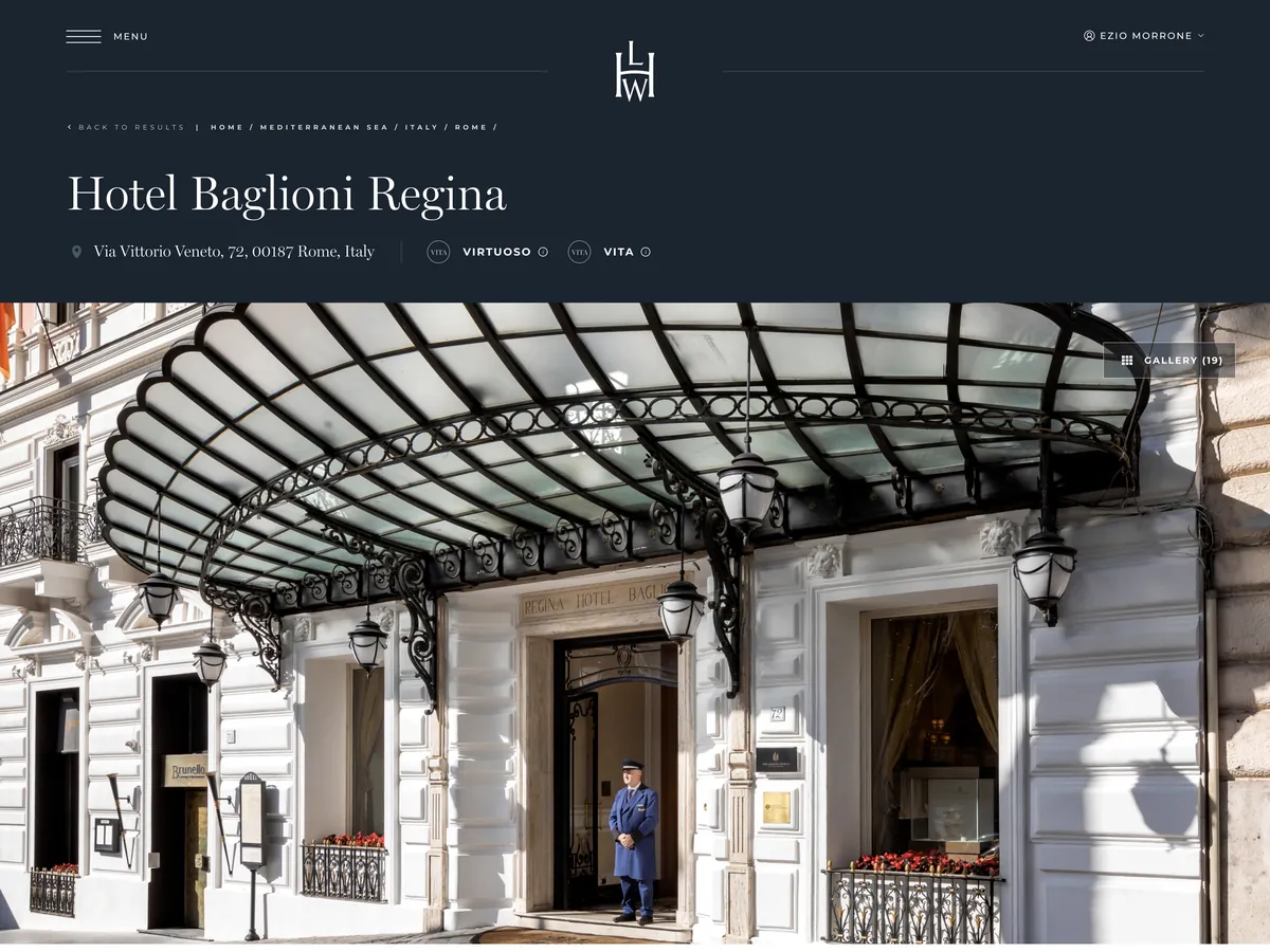Travel Advisor Portal hotel detail page